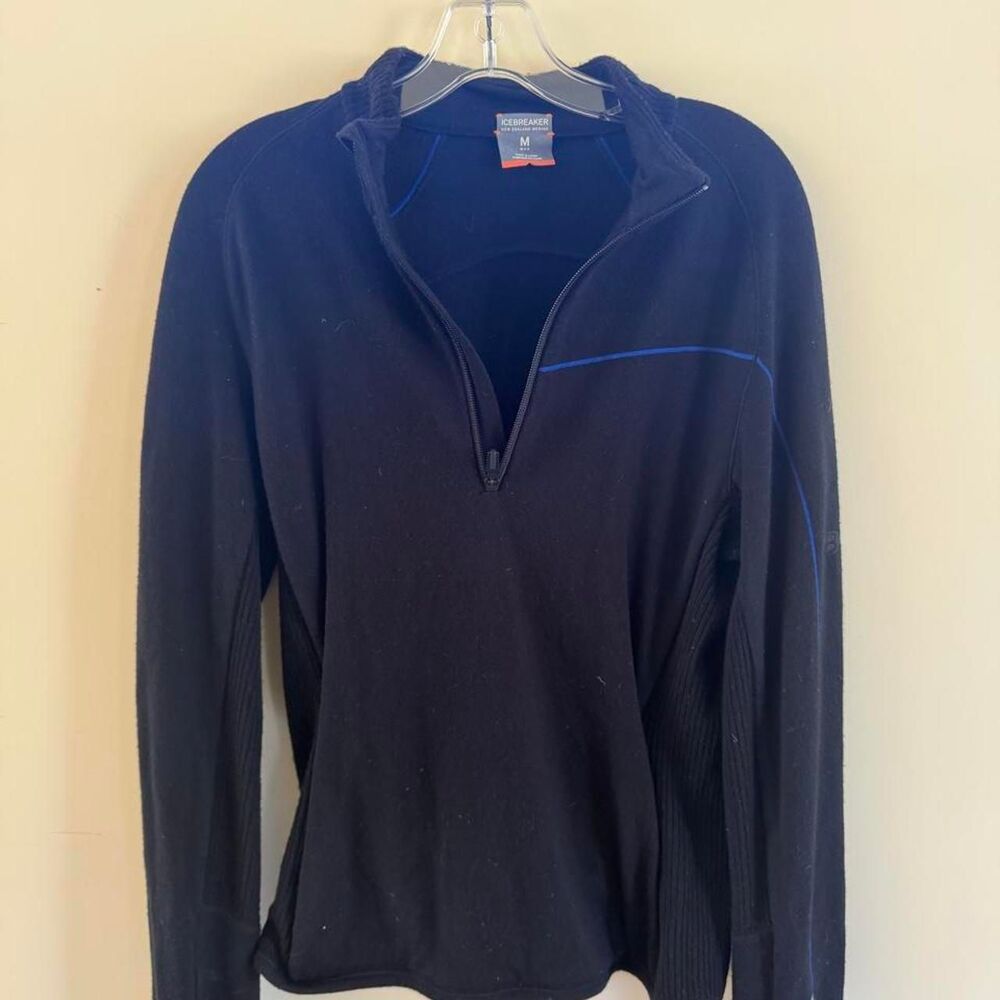 Icebreaker Men's Black and Navy Jumper